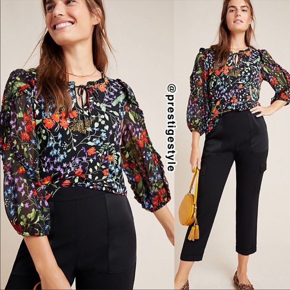 NWT ANTHROPOLOGIE Maeve Jacquin Peasant Blouse - Picture 4 of 4